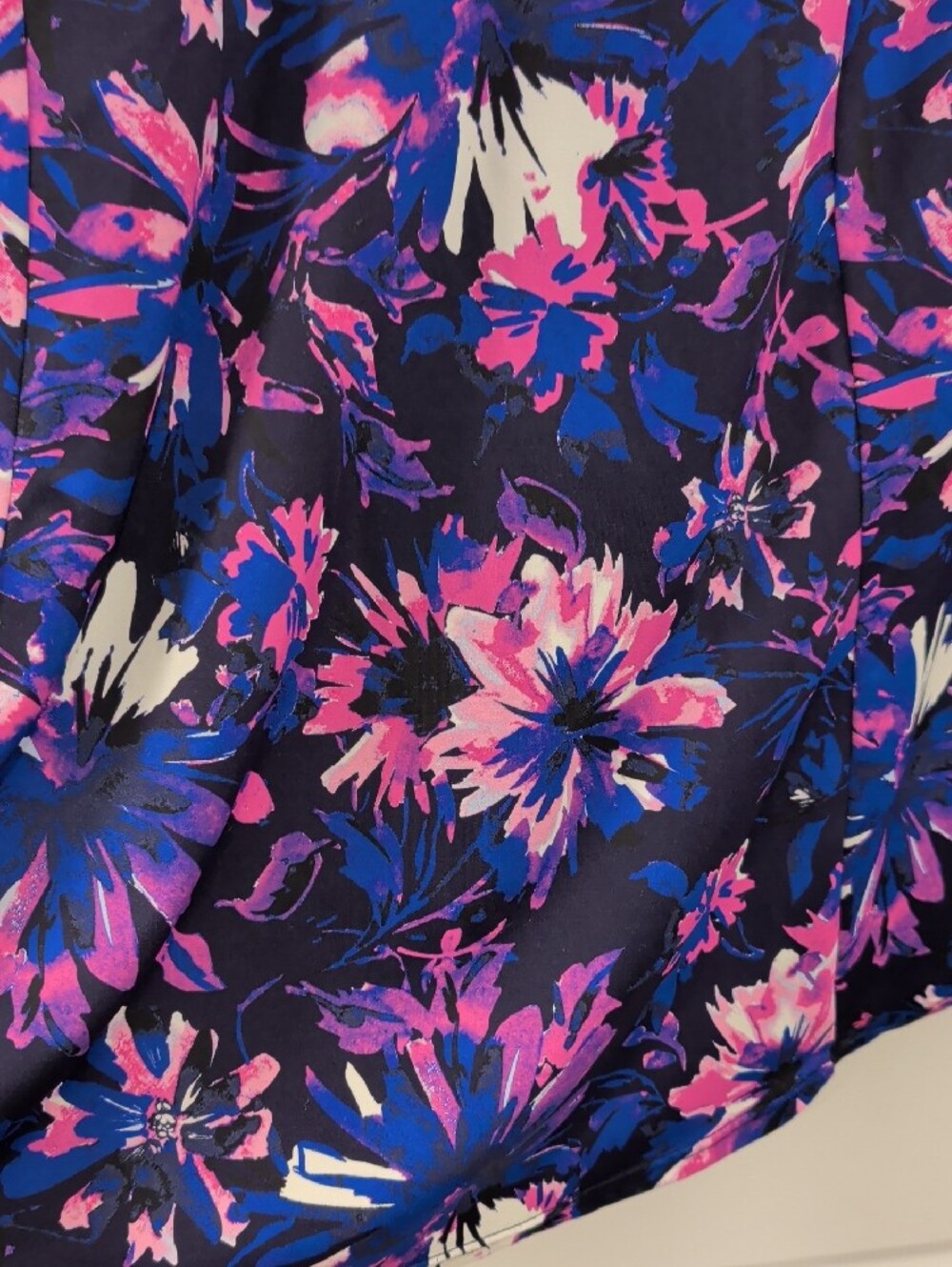 SWIMSUITS FOR ALL -Size 22 Floral One-Piece Swim Dress in Purple, Pink, Blue - Picture 4 of 16